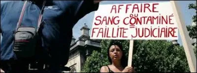 Qui était Premier ministre en France lors de l'affaire du sang contaminé ?