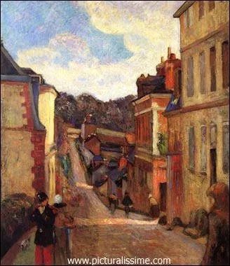 Qui a peint 'Rue Jouvenet  Rouen' ?