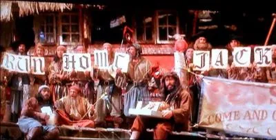 Cette phrase sur l'image veut dire : 'Rentre chez toi , que devait-il y avoir d'crit ? '