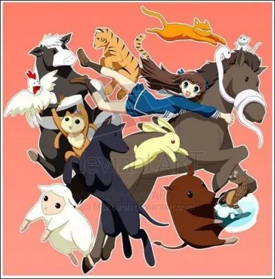 Au cou de qui Tohru s'agrippe-t-elle ?