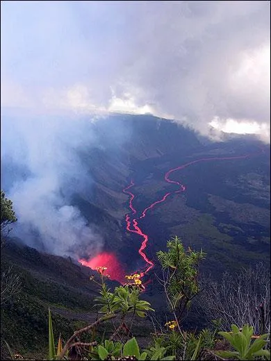 Sur quelle le se trouve le volcan Python de la Fournaise ?