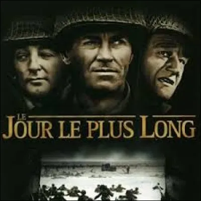 Dans ''Le Jour le plus long'' , que peut-on voir sur la place de Sainte-Mère-Église ?