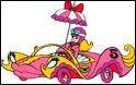 Comment s'appelle la voiture rose de Pnlope Jolicoeur ?