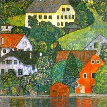 Qui a peint 'Maisons  Unterach sur l'Attersee' ?