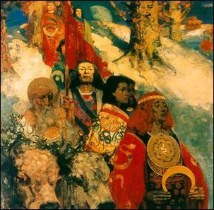 'Les druides apportant le gui'