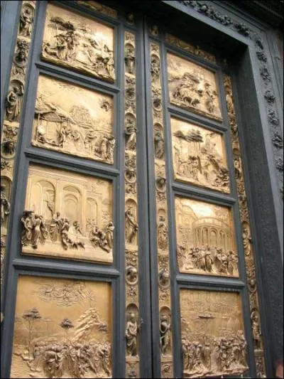 Qui a sculpt les portes en bronze du baptistre de Florence ?
