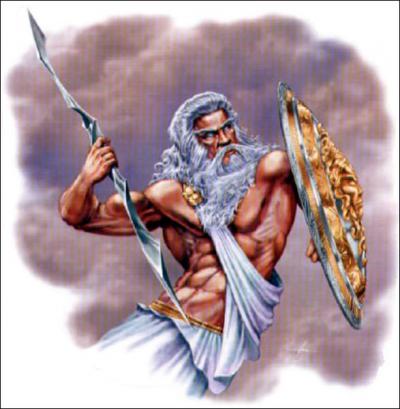 Fils de Cronos et de Rhéa, je suis le roi des dieux dans la mythologie grecque :