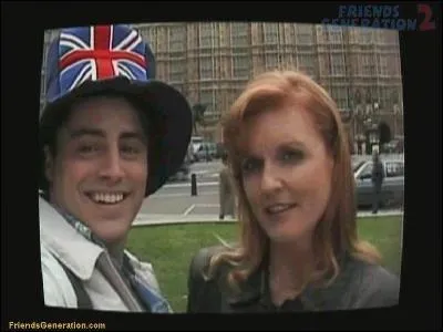 Alors qu'il se retrouve seul, Joey rencontre un ex-membre de la famille royale britannique. Quel est le nom de la duchesse d'York ?