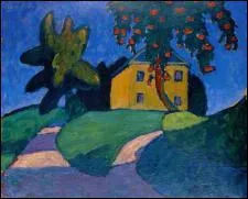 Qui a peint 'Maison jaune avec pommier' ?