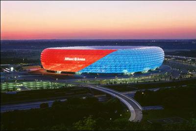 Un stade allemand : voici l'Allianz Arena, mais quel club en est le rsident ?