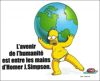 Homer : 'Je me suis toujours pos la question s'il y avait un dieu, maintenant je sais ...