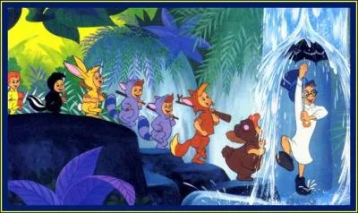 Tous  la file indienne, nous marchons en chantant...