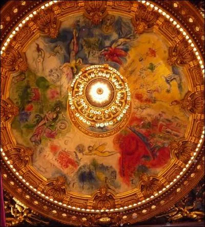 Quel plafond parisien a dcor Chagall ?