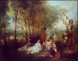 Qui a peint 'L'assemble dans le parc' ?