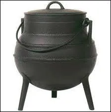 Un chaudron (modle standard en tain, taille ... ).