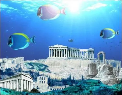 Au cur de l'Atlantide se dressait la rsidence royale, ancienne demeure du dieu de la Mer. C'est une citadelle de forme arrondie et d'un diamtre d'environ :