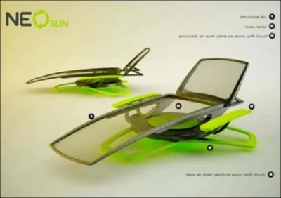 Chaise longue pour bronzer ... . .