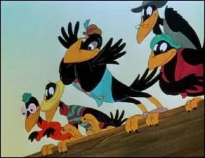 Dans quel dessin anim rencontre-t-on ces corbeaux ?
