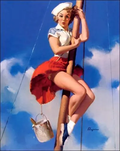 Citez un des plus grand illustrateur de pin-Up de l'poque (les photos sont quelques unes de ses oeuvres) :