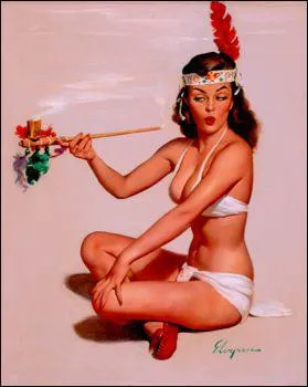 En quoi est dguise cette Pin-Up ?