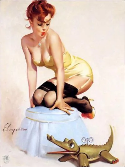 Qu'est-ce qui fait peur  cette Pin-Up ?