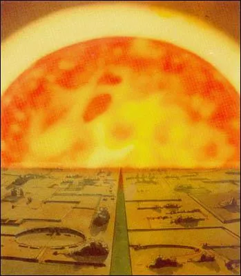 Comment se nomme le mystrieux soleil, situ au centre de la Terre, autour duquel se sont blottis les Arkadiens depuis le Grand Cataclysme ?