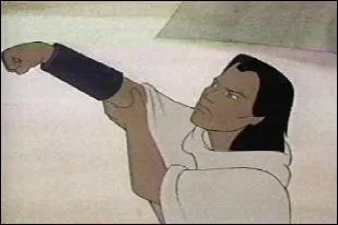 Spartakus, jeune homme mystrieux qui semble li au peuple arkadien, utilise un bracelet spcial pour dfendre ses compagnons de route. De quoi tait-il fait ?