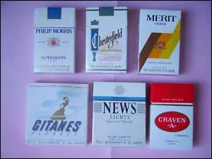 Je suis les paquets de cigarettes , je suis ...