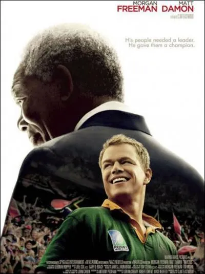 Ce film parle de l'apartheid en Afrique du Sud  travers le monde du rugby. Il runit Morgan Freeman et Matt Damon et s'appelle... ?