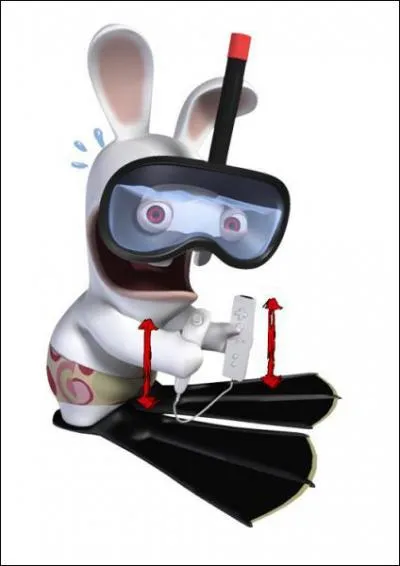 Ce Lapin tient deux tlcommandes, lesquelles ?