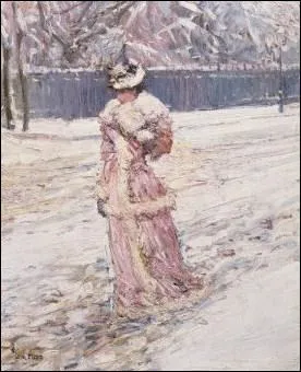 Quel peintre amricain a ralis 'Dame en rose' ?