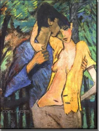 Qui a peint 'Couple d'amoureux' ?