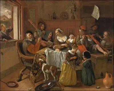 Qui a peint 'La joyeuse famille' ?