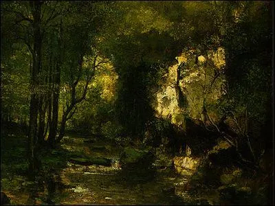 Qui a peint Stream le ruisseau du puits noir ?