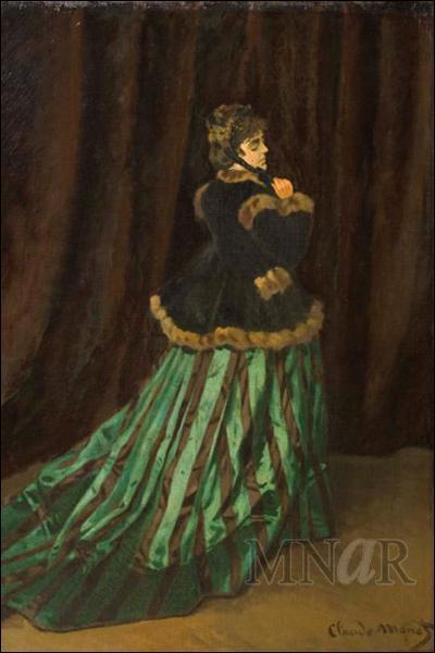 Qui a peint La femme en robe verte (ou portrait de Camille)