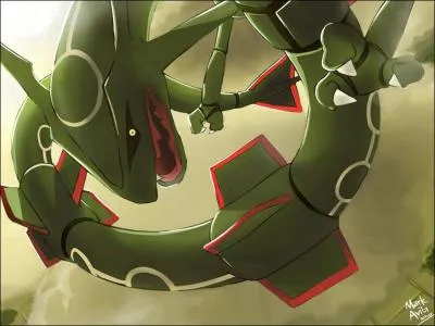 De quel couleur est Rayquaza en forme chromatique ?