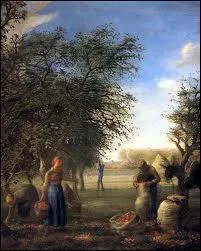 Qui a peint 'Rcolte de pommes' ?