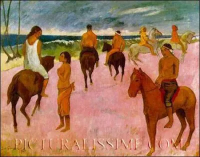 Encore un peintre qui privilgie 'Les chevaux sur la plage' :