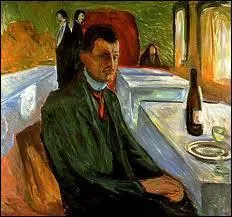 Qui a peint 'Autoportrait  la bouteille de vin' ?