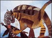 Qui a peint Chat dvorant un oiseau ?