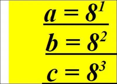 Que valent a, b et c ?