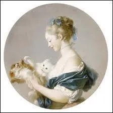 Qui a peint Jeune fille jouant avec un chat et un chien ?