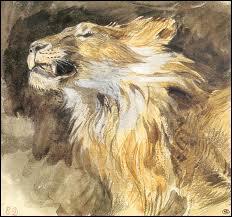 Qui a peint Tte de lion rugissant ?
