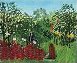 Qui a peint Fort tropicale avec singes ?
