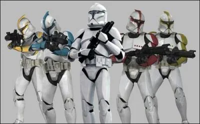 Que signifie les diffrentes couleurs des armures de combat des clones ?