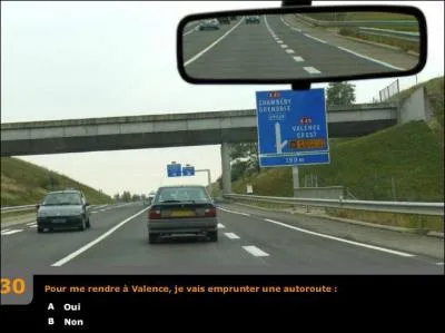 Pour me rendre  Valence, je vais emprunter une autoroute ?