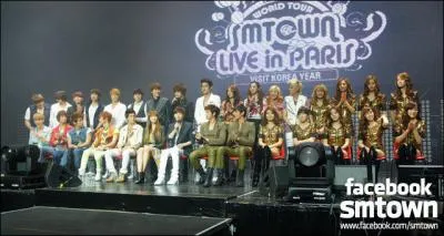 Quand a eu lieu le premier concert de la SM. Entertainment  Paris ?