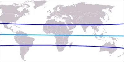 La zone qui s'&eacute;tend entre les tropiques est une zone :