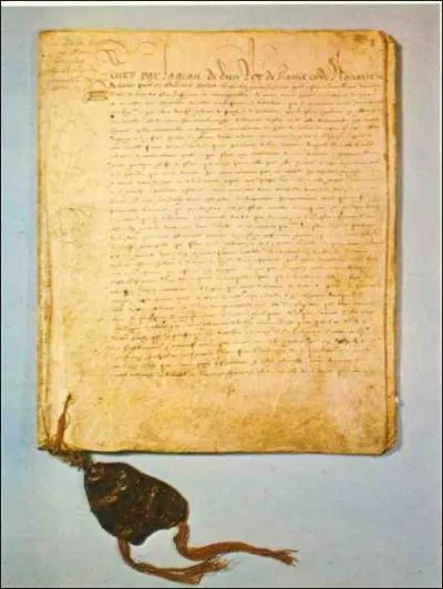 L'Edit de Nantes fut sign en