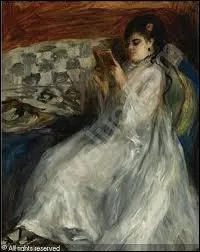 Qui a peint Jeune femme en blanc lisant ?